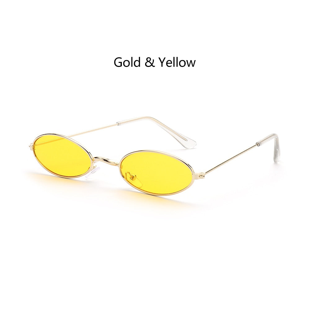 Vintage Small Oval Retro Sunglasses Fashion Elegant Unisex Shades Eyewear