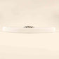 ElegantStyle Elastic PU Belt Zinc Alloy Buckle Women Fashion Adjustable
