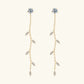 1.38 Carat Moissanite 925 Sterling Silver Leaf Earrings
