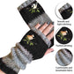Fashion Warm Stitching Embroidered Gloves Women
