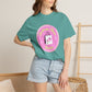 Fashion Flower Candy T-Shirt — Cute Pink Shopping Bag Graphic
