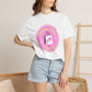 Fashion Flower Candy T-Shirt — Cute Pink Shopping Bag Graphic