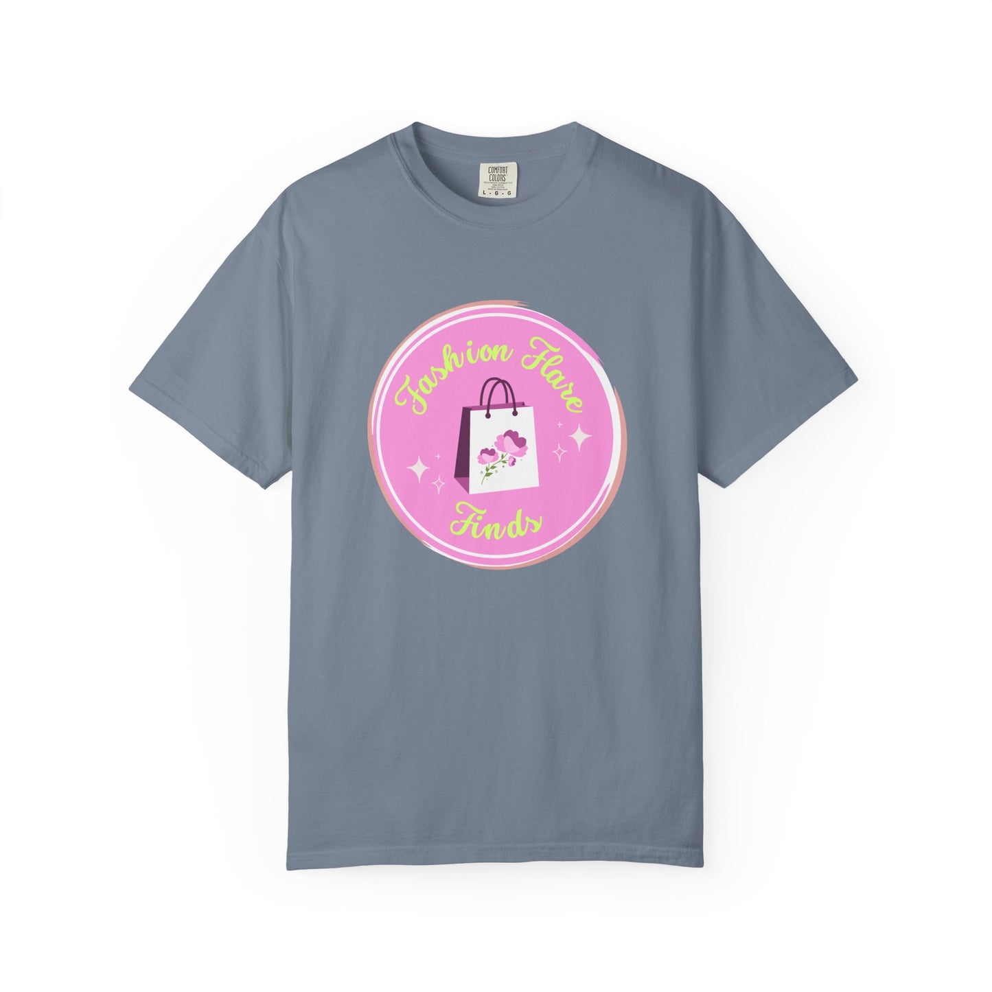 Fashion Flower Candy T-Shirt — Cute Pink Shopping Bag Graphic