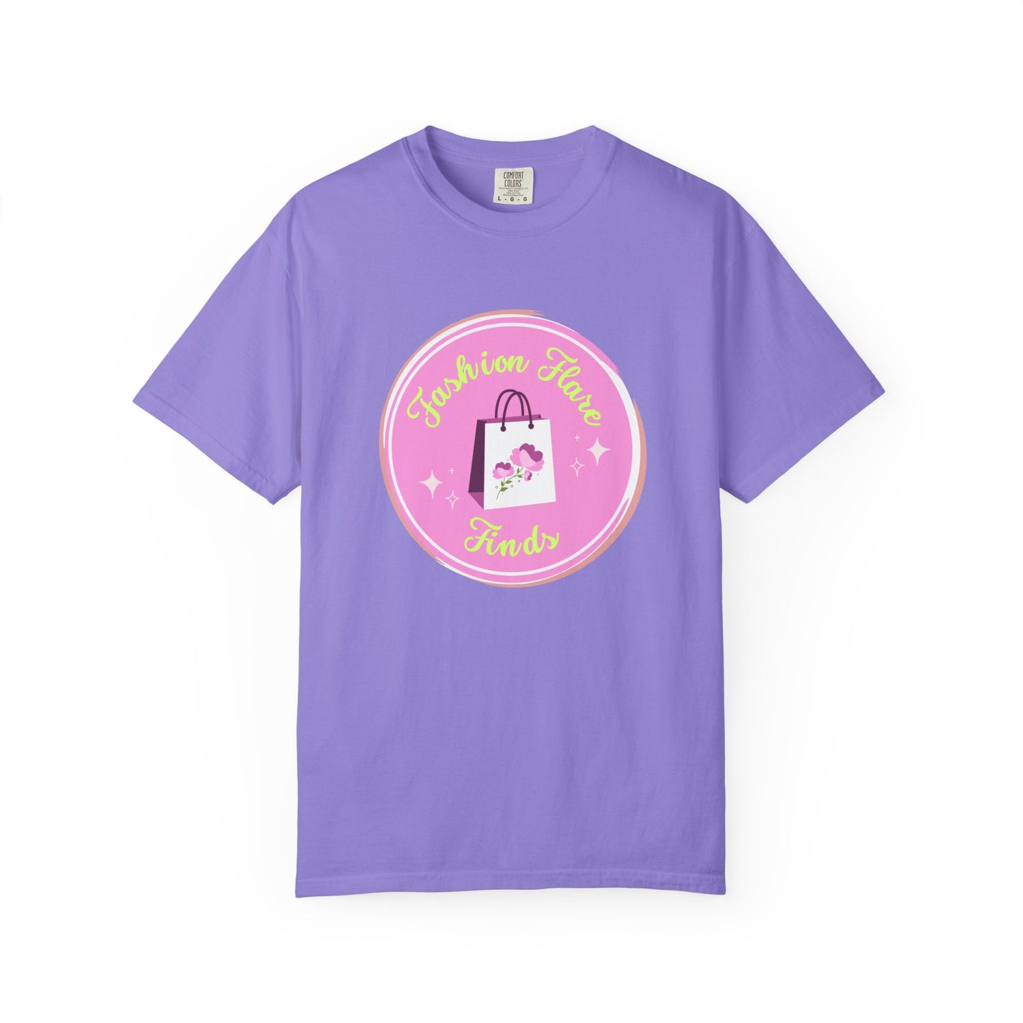 Fashion Flower Candy T-Shirt — Cute Pink Shopping Bag Graphic