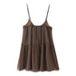 Women Clothing Beaded Sequined Embroidered Suspender Dress