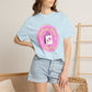Fashion Flower Candy T-Shirt — Cute Pink Shopping Bag Graphic