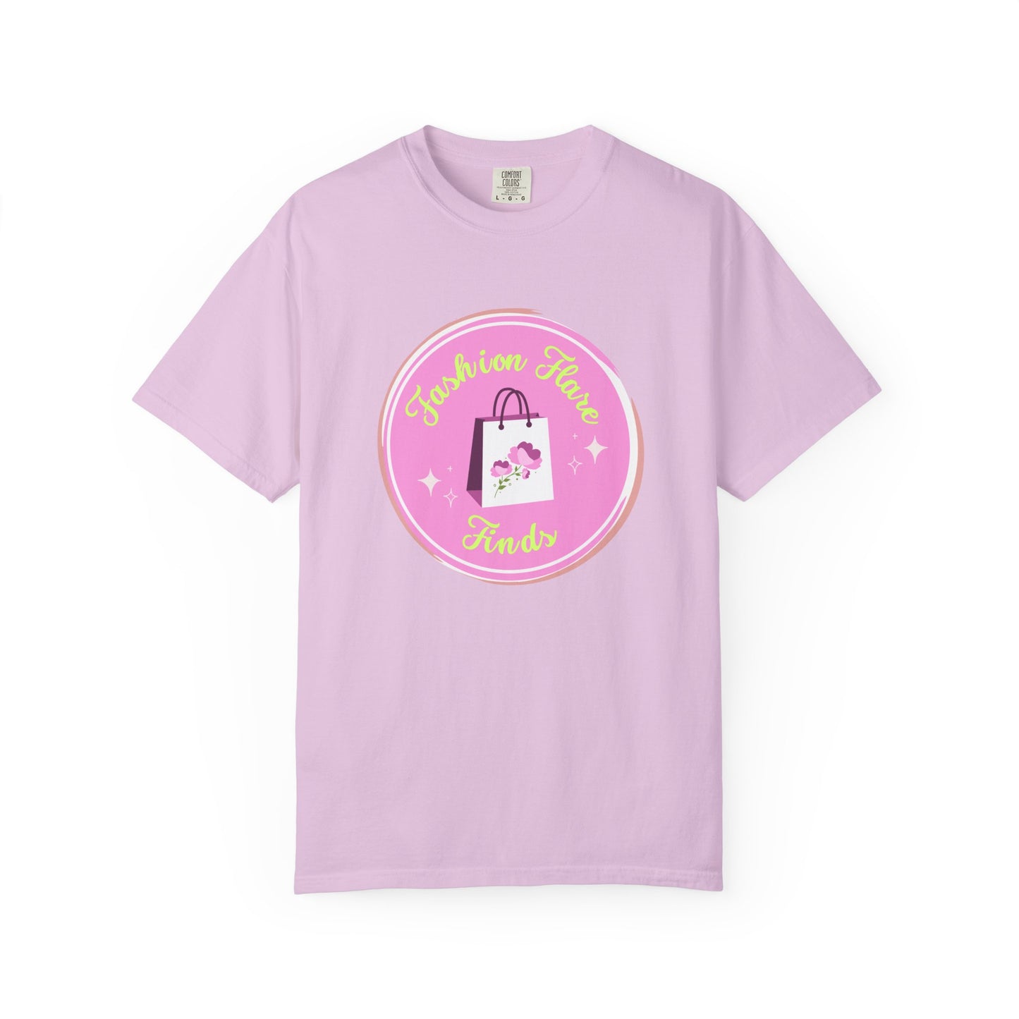 Fashion Flower Candy T-Shirt — Cute Pink Shopping Bag Graphic