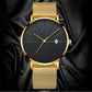 Men Stainless Steel Mesh Quartz Date Casual Classic Luxury Wrist Watch
