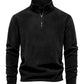 Men Fleece Stand Collar Zipper Sweatshirt Winter Casual Pullover Fashion Top