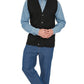 Men's Relaxed Fit Rib Knit Sweater Vest - Button Front with Pockets