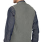 Men's Relaxed Fit Rib Knit Sweater Vest - Button Front with Pockets