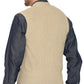 Men's Relaxed Fit Rib Knit Sweater Vest - Button Front with Pockets