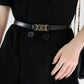 ElegantStyle PU Belt Alloy Buckle Chic Versatile Women Fashion Accessory