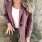 Ins Button Lapel Short Blazer Winter Fashion Commuter Jacket Outwear Women's Clothing