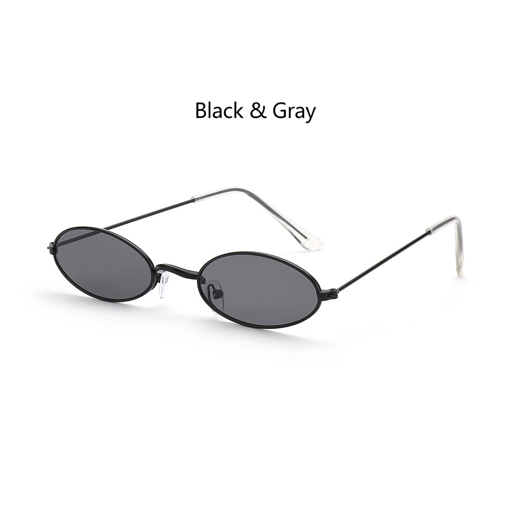 Vintage Small Oval Retro Sunglasses Fashion Elegant Unisex Shades Eyewear