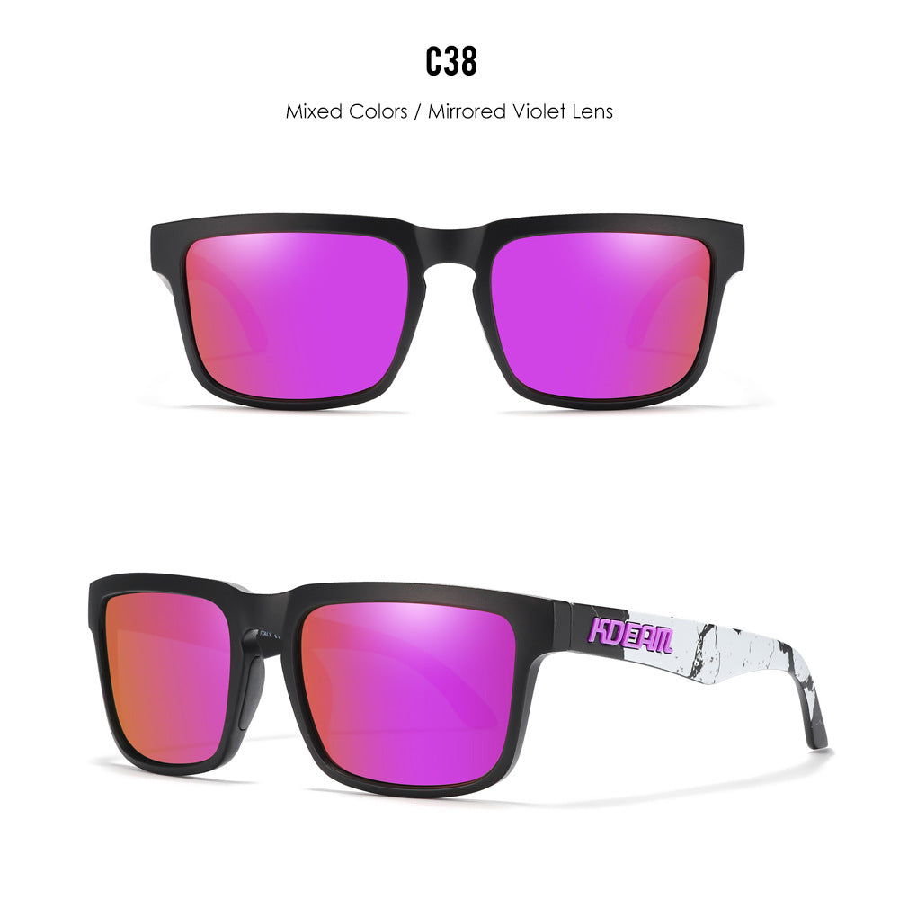 Unisex Classic Polarized Ultra Light Driving Sunglasses Color Film Eyewear