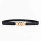 ElegantStyle Elastic PU Belt Zinc Alloy Buckle Women Fashion Adjustable