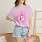 Fashion Flower Candy T-Shirt — Cute Pink Shopping Bag Graphic