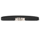 ElegantStyle Elastic PU Belt Zinc Alloy Buckle Women Fashion Adjustable