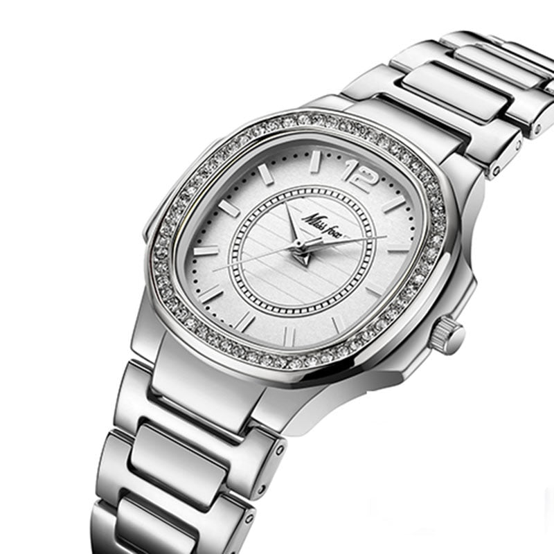 Women Geneva Quartz Luxury Diamond Gold Fashion Wrist Watch Elegant