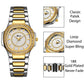Women Geneva Quartz Luxury Diamond Gold Fashion Wrist Watch Elegant