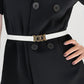 ElegantStyle PU Belt Alloy Buckle Chic Versatile Women Fashion Accessory