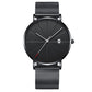 Men Stainless Steel Mesh Quartz Date Casual Classic Luxury Wrist Watch