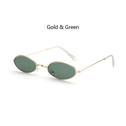 Vintage Small Oval Retro Sunglasses Fashion Elegant Unisex Shades Eyewear