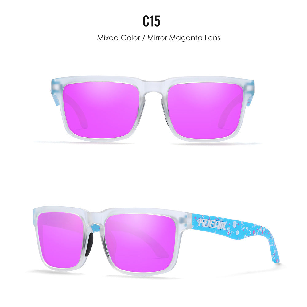Unisex Classic Polarized Ultra Light Driving Sunglasses Color Film Eyewear