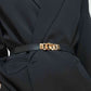 ElegantStyle Elastic PU Belt Zinc Alloy Buckle Women Fashion Adjustable