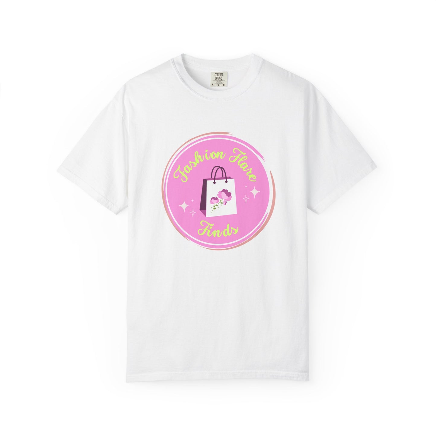 Fashion Flower Candy T-Shirt — Cute Pink Shopping Bag Graphic