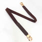 ElegantStyle Elastic PU Belt Zinc Alloy Buckle Women Fashion Adjustable