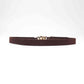ElegantStyle Elastic PU Belt Zinc Alloy Buckle Women Fashion Adjustable