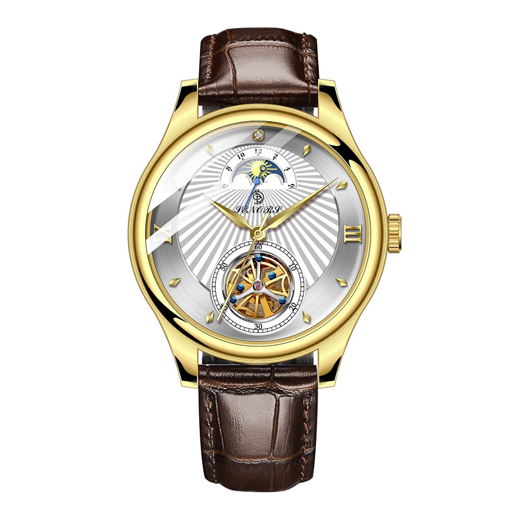 SN169 Luxury Tourbillon Automatic Mechanical Fashion Watch Men Wristwatch