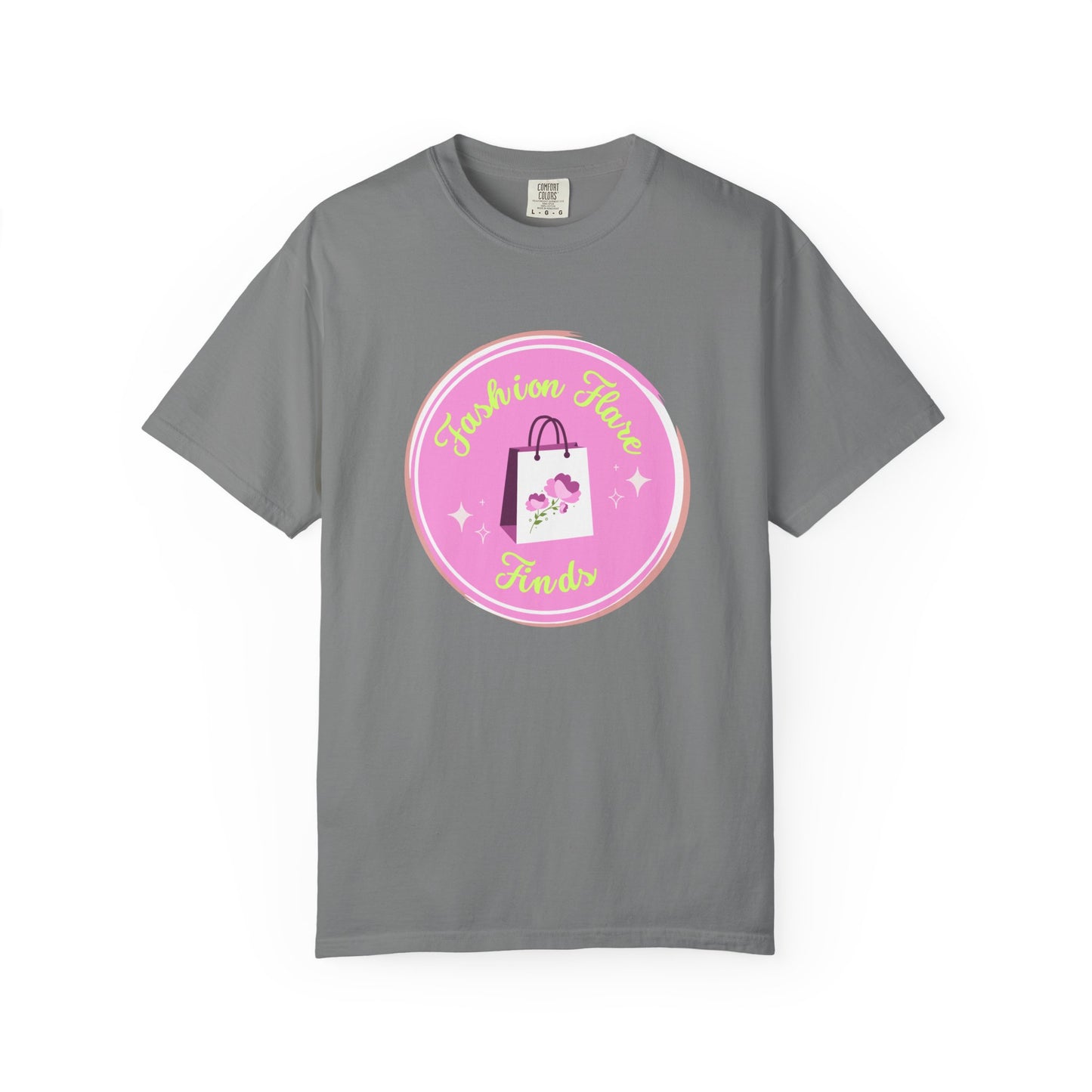 Fashion Flower Candy T-Shirt — Cute Pink Shopping Bag Graphic