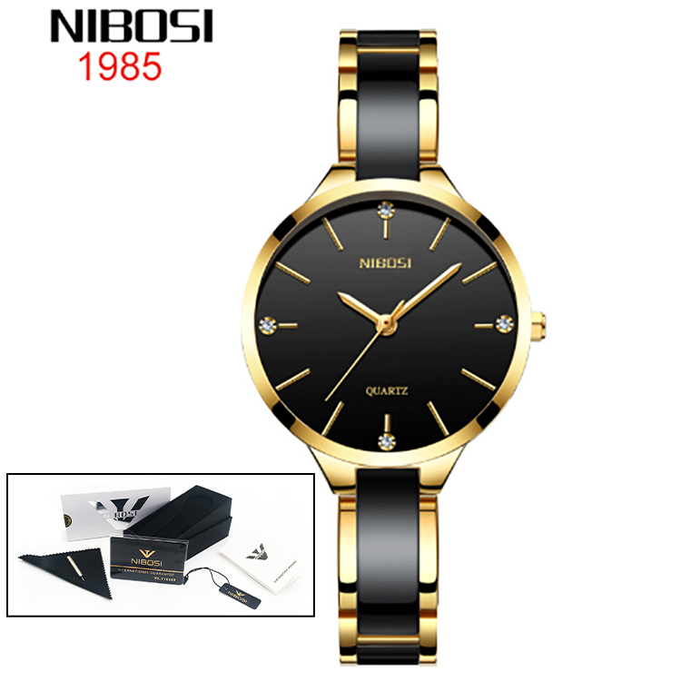 Luxury Ceramic Bracelet Quartz Watch Women Elegant Fashion Wristwatch Female