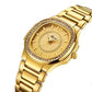 Women Geneva Quartz Luxury Diamond Gold Fashion Wrist Watch Elegant