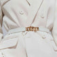 ElegantStyle Elastic PU Belt Zinc Alloy Buckle Women Fashion Adjustable