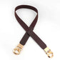 ElegantStyle Elastic PU Belt Zinc Alloy Buckle Women Fashion Adjustable