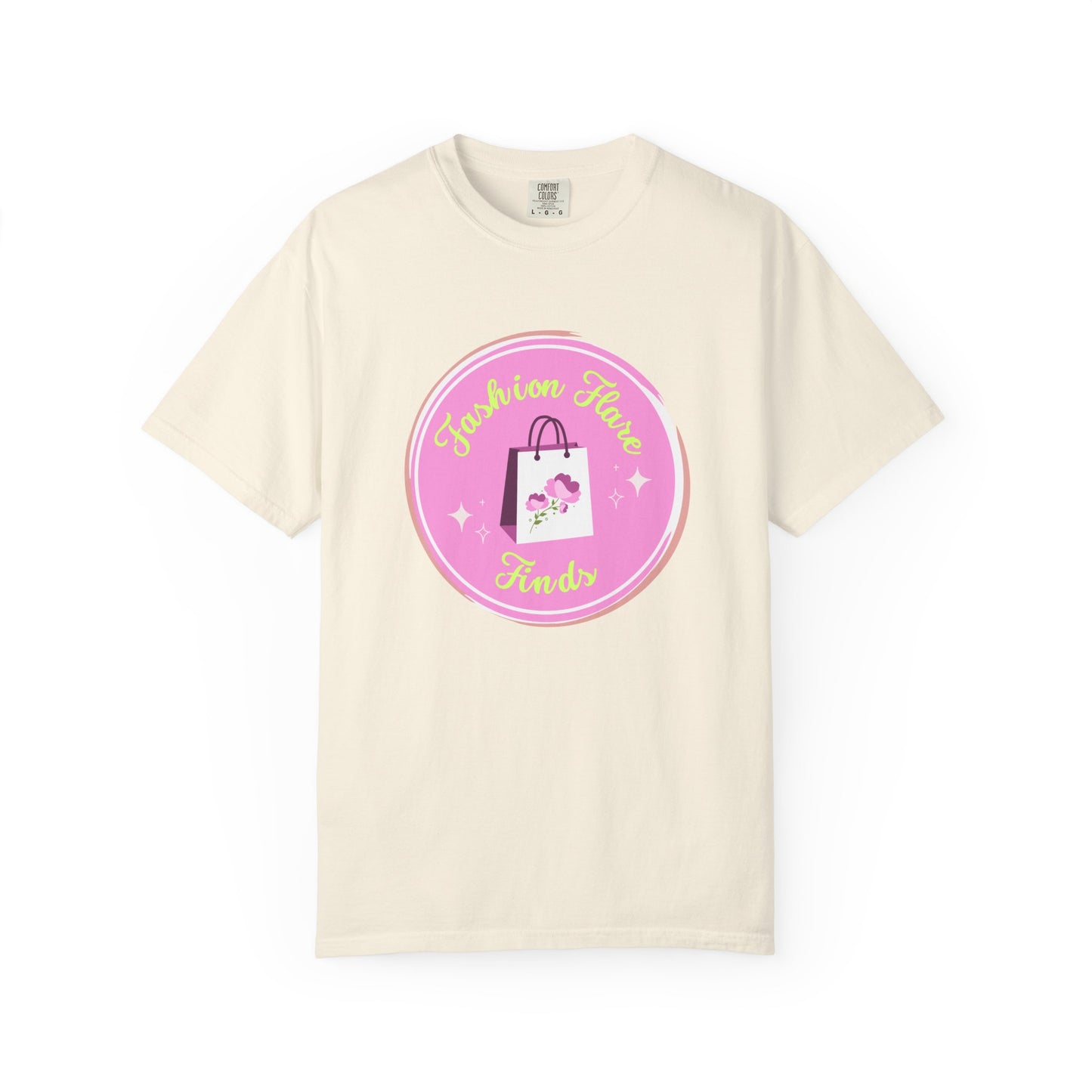 Fashion Flower Candy T-Shirt — Cute Pink Shopping Bag Graphic