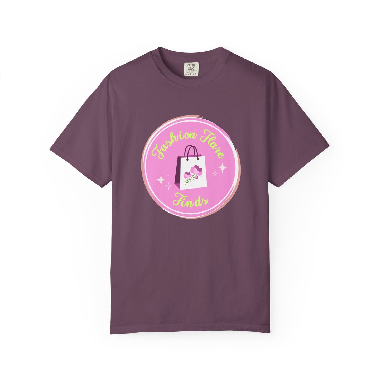 Fashion Flower Candy T-Shirt — Cute Pink Shopping Bag Graphic