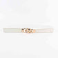 ElegantStyle Elastic PU Belt Zinc Alloy Buckle Women Fashion Adjustable