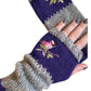 Fashion Warm Stitching Embroidered Gloves Women