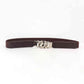 ElegantStyle Elastic PU Belt Zinc Alloy Buckle Women Fashion Adjustable