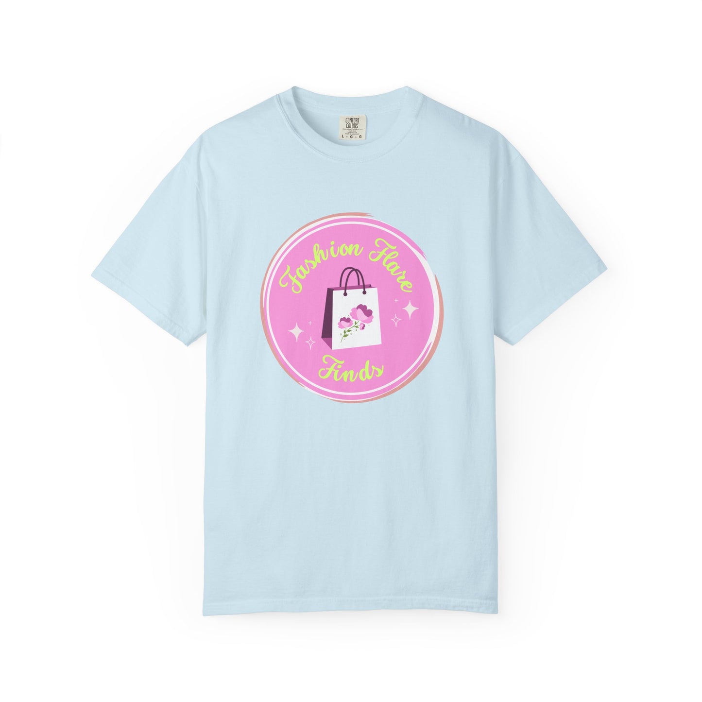 Fashion Flower Candy T-Shirt — Cute Pink Shopping Bag Graphic