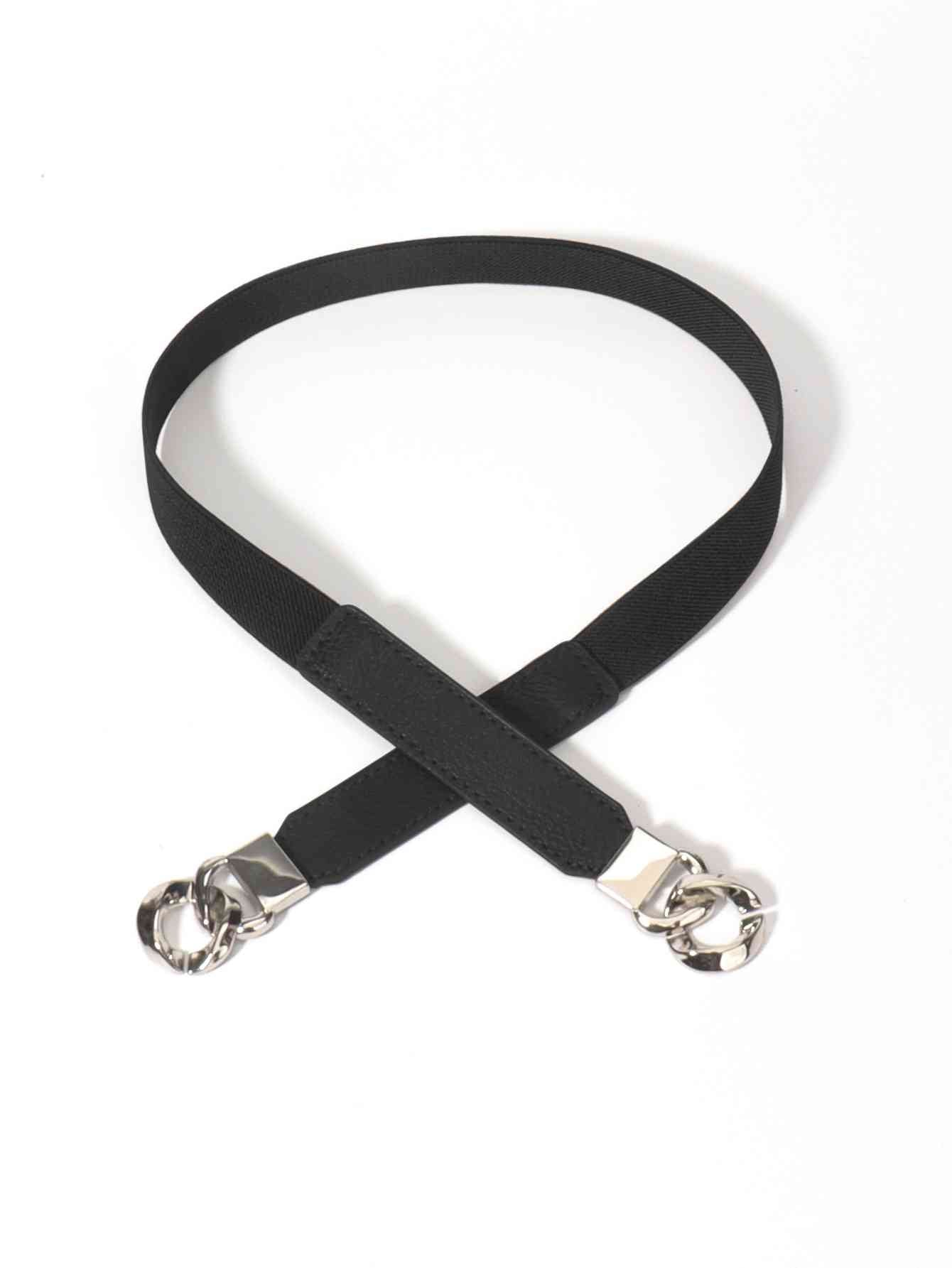 ElegantStyle Elastic PU Belt Zinc Alloy Buckle Women Fashion Adjustable