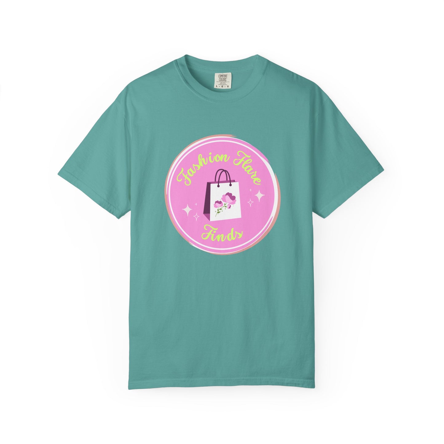 Fashion Flower Candy T-Shirt — Cute Pink Shopping Bag Graphic
