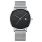 Men Stainless Steel Mesh Quartz Date Casual Classic Luxury Wrist Watch