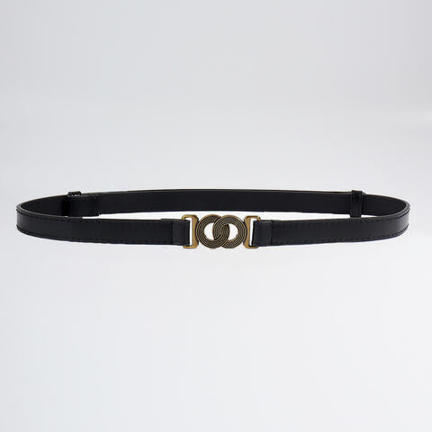 ElegantStyle PU Belt Alloy Buckle Chic Versatile Women Fashion Accessory