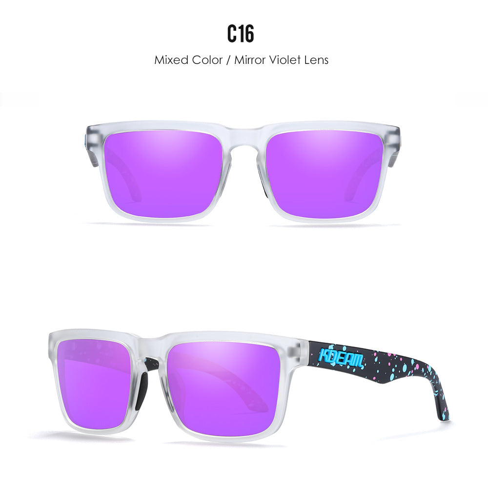 Unisex Classic Polarized Ultra Light Driving Sunglasses Color Film Eyewear